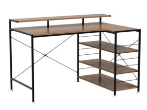 人気商品！とにかく使いやすい売れてるデスク！作業がしやすいL字型で棚付き！勉強＆作業がどんどん進む！L字部分は左右好きにできます♪プリンターやキーボードなどスッキリ置けて使える！要チェック！