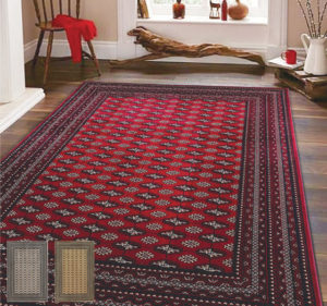 MADE IN トルコ絨毯。３色から選べます。トライバル絨毯の代表的な意匠である上品なボハラ柄カーペット。耐久性の高いウィルトン織。お部屋のアクセントにオススメです。お部屋が上品に♪