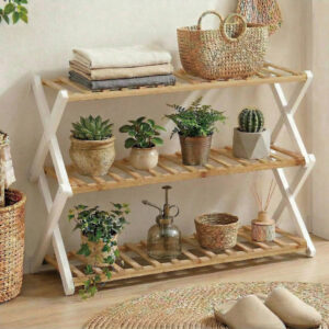 工具不要でたためる3段ラック！生活にちょっと付け足せる収納！