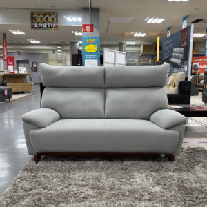 撥水・防汚・防水に優れたテフロン加工！ペットや小さなお子様のいるご家庭にオススメ！ハイバック背もたれでゆったりと寛げる2人掛けソファ！目が細やかなファブリック生地で触り心地◎