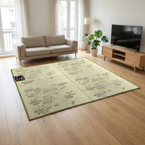 暑い夏にうれしい！さらりとした足ざわりのい草マット（2帖用）！抗菌・防臭・空気清浄機能付きでニオイが気になる方や小さなお子様がいるご家庭にも安心！い草の高い吸湿性で、湿気の多いお部屋もカラッと快適にしてくれます◎